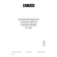 ZANUSSI ZV126 Instrukcja Obsługi