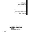 ARTHUR MARTIN ELECTROLUX AW1227S Instrukcja Obsługi