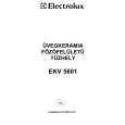 ELECTROLUX EKV5601 Instrukcja Obsługi