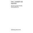 AEG Lavamat 605 Electronic Instrukcja Obsługi
