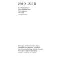 AEG 230D-D/UEB Instrukcja Obsługi