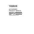 YAMAHA SPX1000 Instrukcja Obsługi