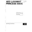 AEG Lavamat Princess 800E Instrukcja Obsługi