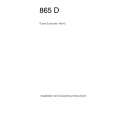 AEG 865D b Instrukcja Obsługi