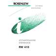 ROSENLEW RW415 Instrukcja Obsługi