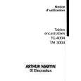 ARTHUR MARTIN ELECTROLUX TG4004T Instrukcja Obsługi
