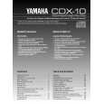 YAMAHA CDX-10 Instrukcja Obsługi