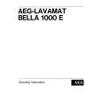 AEG Lavamat Bella 1000E Instrukcja Obsługi