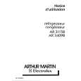 ARTHUR MARTIN ELECTROLUX AR3409B Instrukcja Obsługi