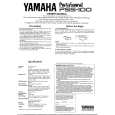 YAMAHA PSS-100 Instrukcja Obsługi