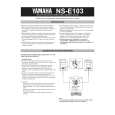YAMAHA NS-E103 Instrukcja Obsługi