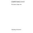 AEG Competence 310 B W Instrukcja Obsługi