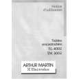 ARTHUR MARTIN ELECTROLUX TG4002T Instrukcja Obsługi