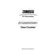 ZANUSSI ZCG5001XN Instrukcja Obsługi