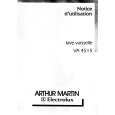ARTHUR MARTIN ELECTROLUX VA4515 Instrukcja Obsługi
