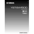 YAMAHA YST-SW1500 Instrukcja Obsługi