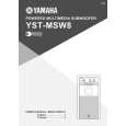 YAMAHA YST-MSW8 Instrukcja Obsługi