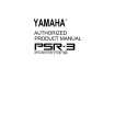 YAMAHA PSR-3 Instrukcja Obsługi