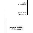 ARTHUR MARTIN ELECTROLUX AFG530B Instrukcja Obsługi