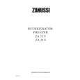 ZANUSSI ZA33S Instrukcja Obsługi