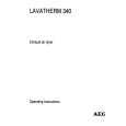 AEG Lavatherm 340 A Instrukcja Obsługi