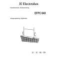 ELECTROLUX EFPC640/S Instrukcja Obsługi