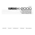YAMAHA K-2000 Instrukcja Obsługi