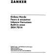 ZANKER ZKH7014W Instrukcja Obsługi