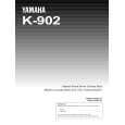 YAMAHA K-902 Instrukcja Obsługi