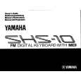 YAMAHA SHS-10 Instrukcja Obsługi