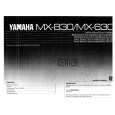 YAMAHA MX-630 Instrukcja Obsługi
