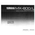 YAMAHA MX-800 Instrukcja Obsługi