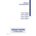 ARTHUR MARTIN ELECTROLUX AW2168F Instrukcja Obsługi