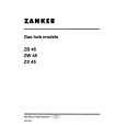 ZANKER ZB45 Instrukcja Obsługi