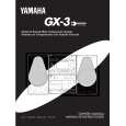 YAMAHA GX-3 Instrukcja Obsługi