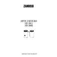 ZANUSSI SD2802 Instrukcja Obsługi