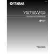 YAMAHA YST-SW45 Instrukcja Obsługi