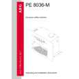 AEG PE8036-M Instrukcja Obsługi