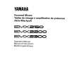 YAMAHA EMX2150 Instrukcja Obsługi
