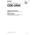SP CDX-U404 Instrukcja Obsługi