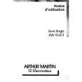 ARTHUR MARTIN ELECTROLUX AW910F Instrukcja Obsługi