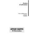 ARTHUR MARTIN ELECTROLUX FE2049W1 Instrukcja Obsługi