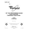WHIRLPOOL SF3007SRW5 Katalog Części