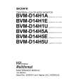SONY BVM-D14H5A Instrukcja Serwisowa