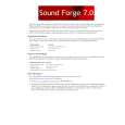 SONY SOUND FORGE 7.0 Instrukcja Obsługi