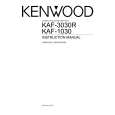 KENWOOD KAF-3030R Instrukcja Obsługi