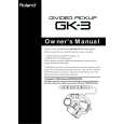 ROLAND GK-3 Instrukcja Obsługi