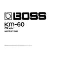 BOSS KM-60 Instrukcja Obsługi