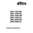 JUNO-ELECTROLUX JKG7493BR Instrukcja Obsługi
