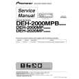 PIONEER DEH-2000MP/XS/EW5 Instrukcja Serwisowa